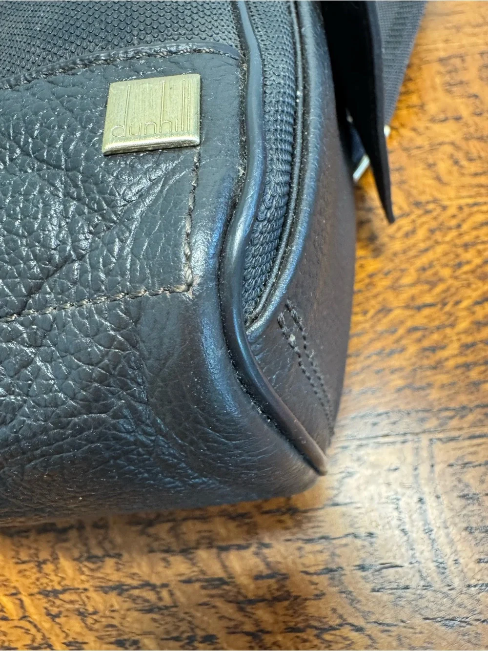 Dunhill Canvas and Leather Messenger Bag